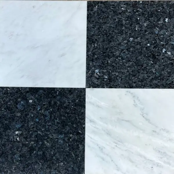 New Calacatta & Blue Pearl